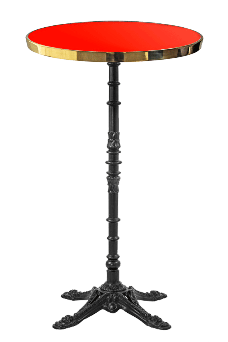 Enameled Round Bistro Table 110 cm Enameled Round Bistro Table 110 cm