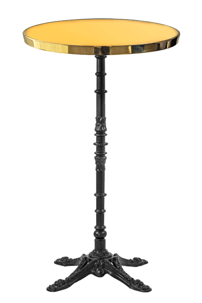 Table de Bistrot Ronde Émaillée 110 cm Table de Bistrot Ronde Émaillée 110 cm