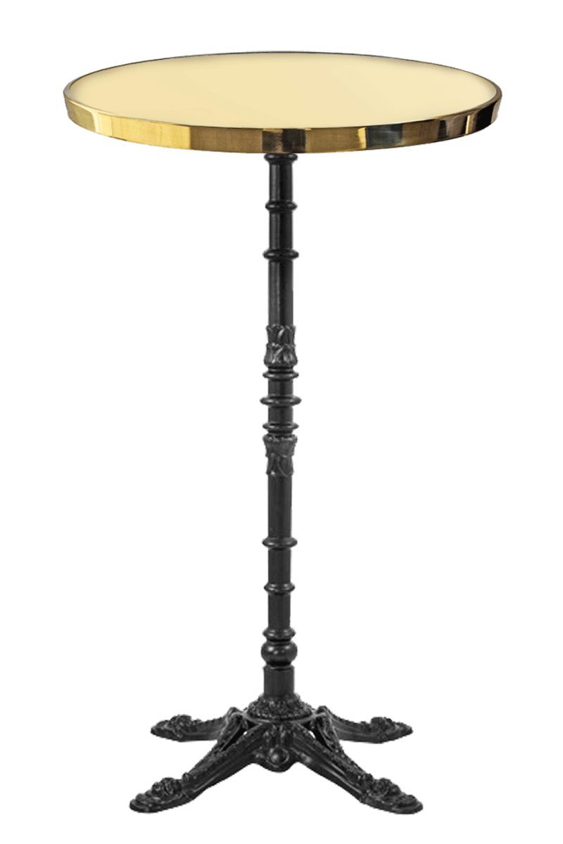 Enameled Round Bistro Table 110 cm Enameled Round Bistro Table 110 cm