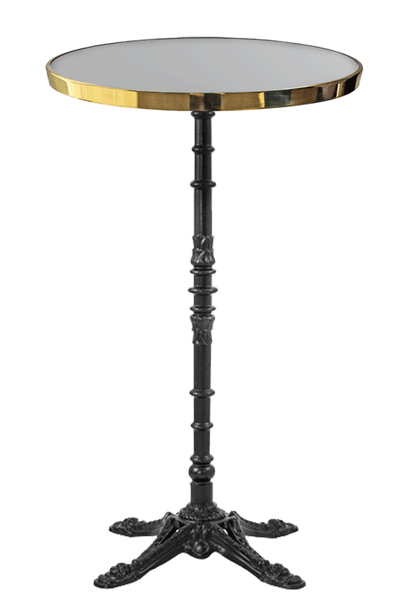 Enameled Round Bistro Table 110 cm Enameled Round Bistro Table 110 cm