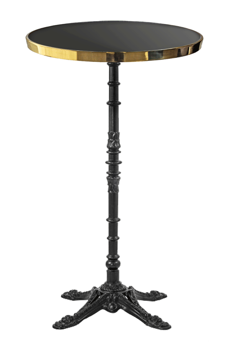 Enameled Round Bistro Table 110 cm Enameled Round Bistro Table 110 cm