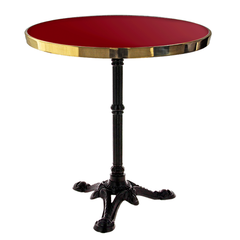 Enameled Round Bistro Table 77 cm Enameled Round Bistro Table 77 cm