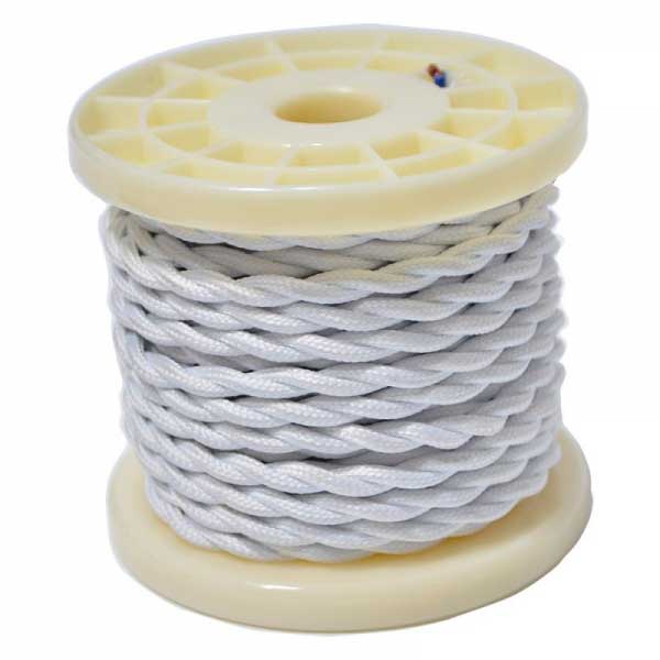 Cabo Elétrico Decorativo Branco Cabo Elétrico Decorativo Branco